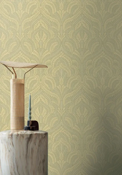 Casamance 75821120 Isadora Felix Amande/nacré - tapeta w ornamenty roślinne