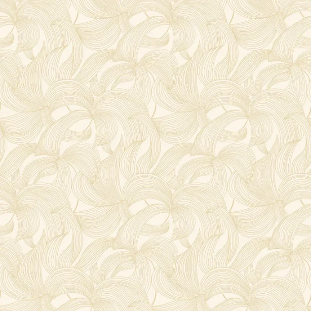 Casamance 70681426 Isadora Leontine Ivoire/doré - tapeta w kwiaty