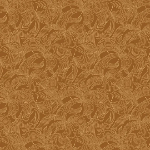 Casamance 70681834 Isadora Leontine Ambre/doré - tapeta w kwiaty