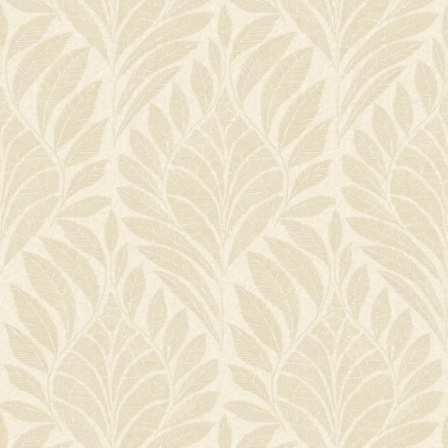 Casamance A74772548 Isadora Gustav Ivoire/doré - tapeta w liście