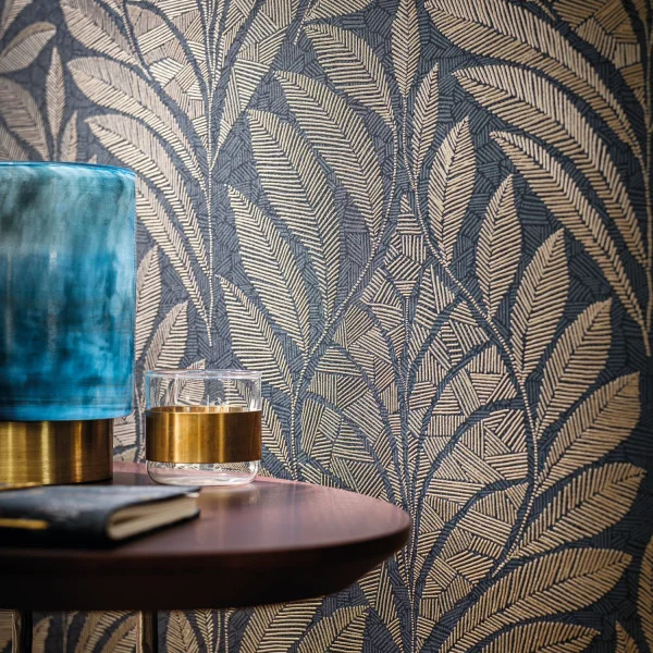 Casamance A74770406 Isadora Gustav Marine - tapeta w liście