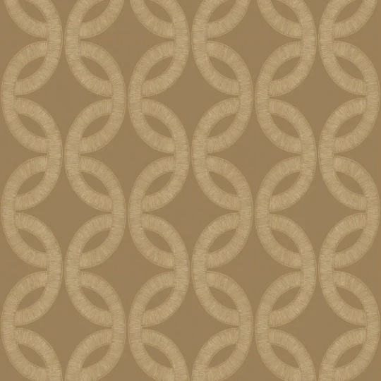 Casamance 70692140 Isadora Etienne Praliné/doré - tapeta w okręgi