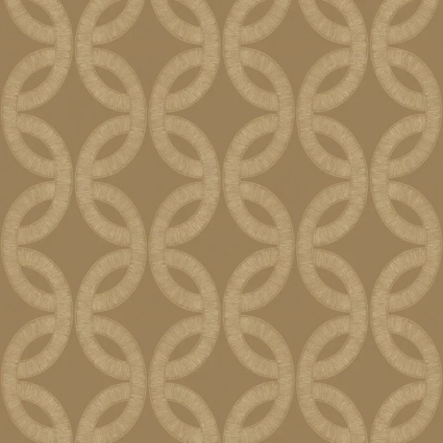 Casamance 70692140 Isadora Etienne Praliné/doré - tapeta w okręgi