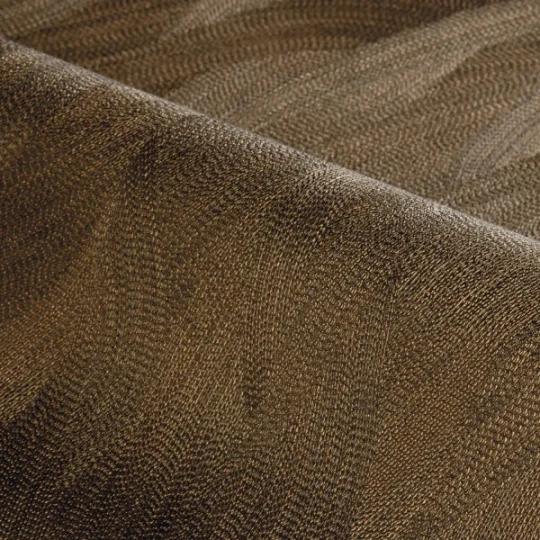 Casamance 7655 31 60 Ecrin Kashmir Doré foncé - tapeta w organiczne fale