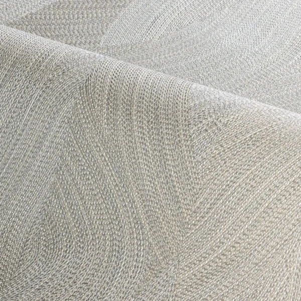 Casamance 7655 29 56 Ecrin Kashmir Argent - tapeta w organiczne fale