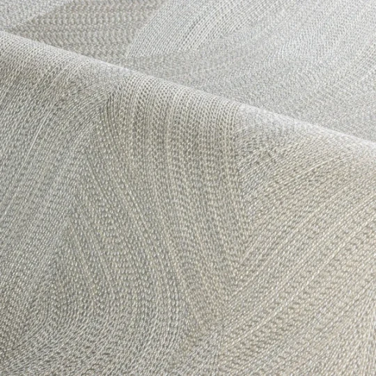 Casamance 7655 29 56 Ecrin Kashmir Argent - tapeta w organiczne fale