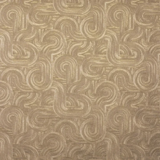 Casamance 75001018 Ecrin Carat Beige/doré - tapeta geometryczna