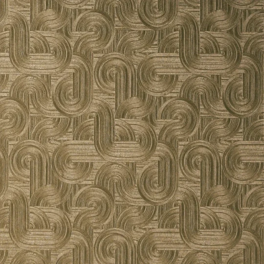 Casamance 7500 12 22 Ecrin Carat Doré foncé - tapeta geometryczna