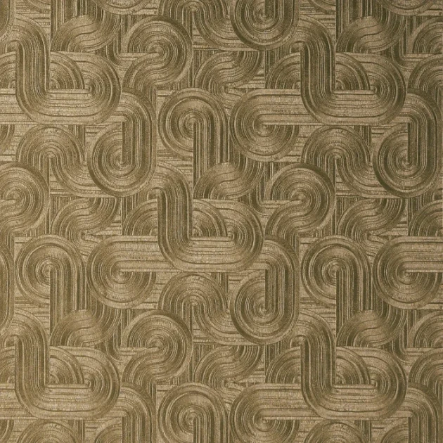 Casamance 7500 12 22 Ecrin Carat Doré foncé - tapeta geometryczna