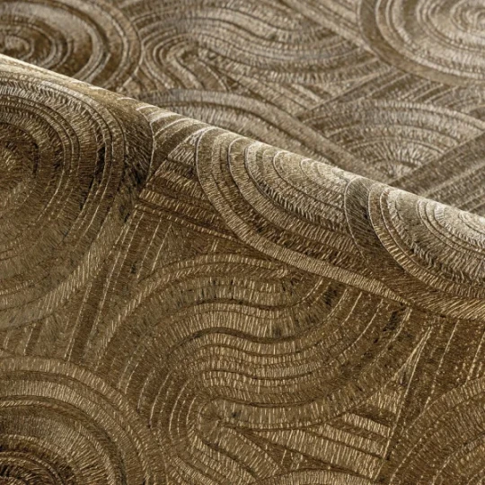 Casamance 7500 12 22 Ecrin Carat Doré foncé - tapeta geometryczna