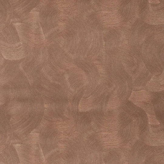 Casamance 7700 25 48 Ecrin Gemmae Bordeaux/cuivre - tapeta w organiczny wzór