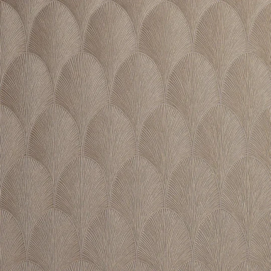 Casamance 7578 15 28 Ecrin Tourmaline Taupe - tapeta w liście palmowe art deco