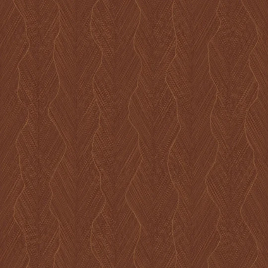 Casamance 7491 05 08 Ecrin Strie Bordeaux/cuivre - tapeta w organiczne fale