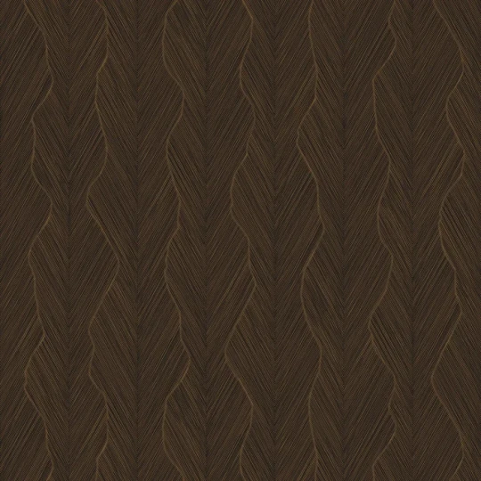 Casamance 74910610 Ecrin Strie Noir/doré - tapeta w organiczne fale