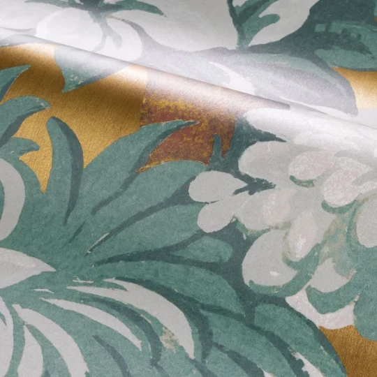 Casamance 73991528 Panoramas Les Intemporels Aravis Bleu ciel - mural w pejzaż jeziora i gór