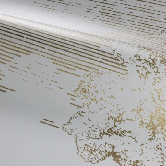 Casamance 74762242 Panoramas Les Intemporels Jouvence Perle/doré - mural w wiejski krajobraz