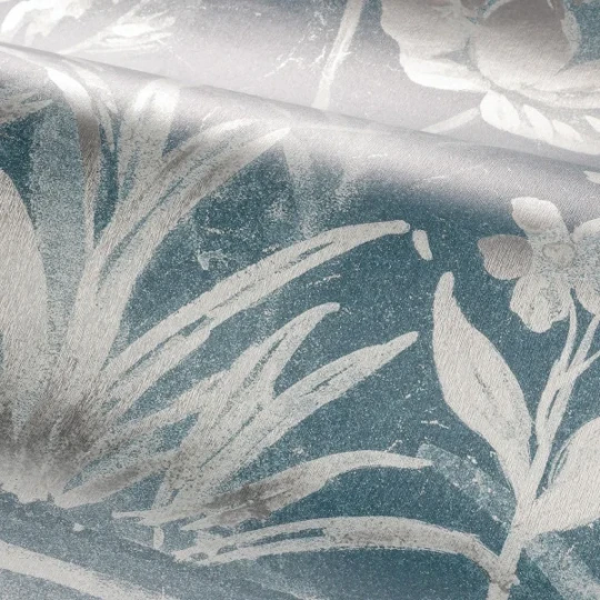 Casamance 70900202 Panoramas Les Intemporels Trianon Metal Mordoré - mural w roślinny wzór o metalicznym wykończeniu