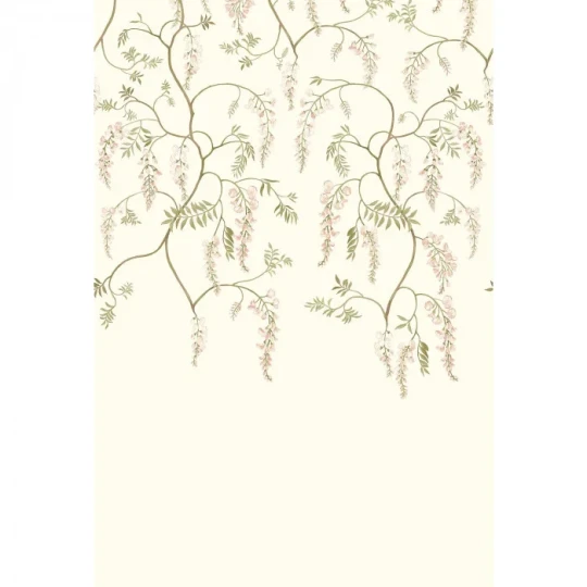 Casamance 70910406 Panoramas Les Intemporels Arezzo Ivoire/kaki - mural w wisterię