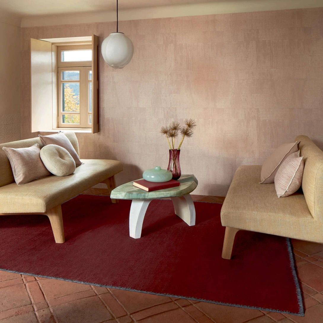 Elitis VP 880 50 Atelier d'artiste II Atelier d'artiste L'éveil des sens - tapeta imitująca rafię z efektem patyny