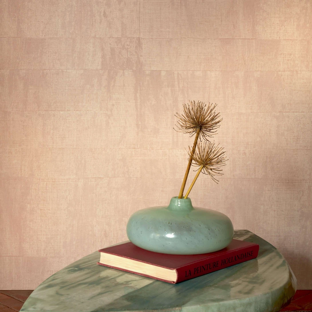 Elitis VP 880 50 Atelier d'artiste II Atelier d'artiste L'éveil des sens - tapeta imitująca rafię z efektem patyny