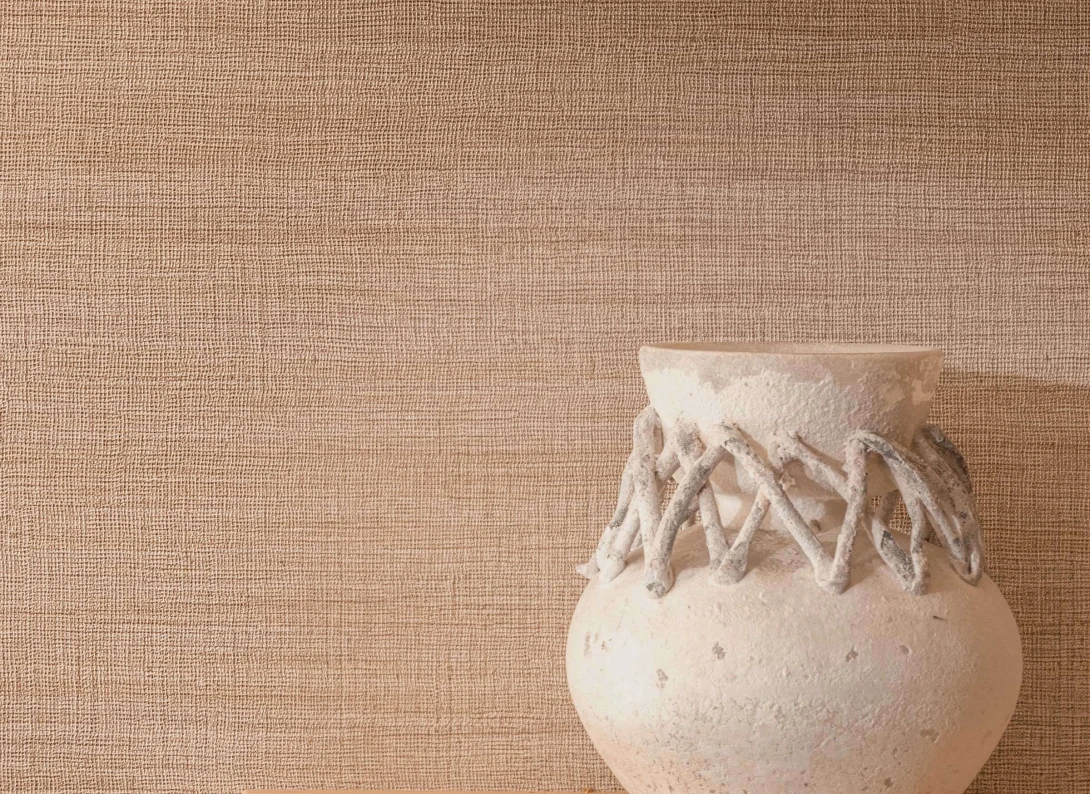 Elitis VP 1008 64 Cérès Rhéa Entre mousse et lichen - tapeta imitująca len