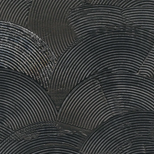 Elitis RM 1120 80 Écume Nyx Nuit d'argent - tapeta akrylowo-metaliczna w wachlarze