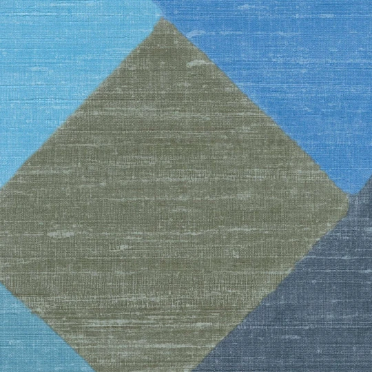 Elitis VP 1035 44 Elixir de soies Twill Brise égéenne - tapeta retro w geometryczny wzór