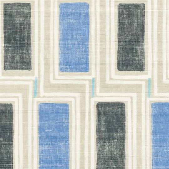 Elitis VP 1039 44 Elixir de soies Beat Nuances grecques - tapeta retro w prostokąty