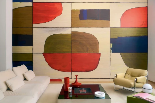 Elitis VP 1040 01 Elixir de soies Liberté chromatique - mural geometryczny abstrakcyjny