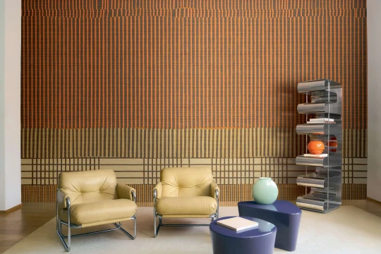 Elitis VP 1041 01 Elixir de soies Lignes telluriques - mural geometryczny w linie