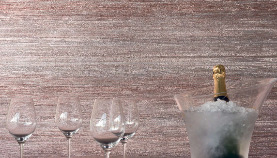 Elitis CV 116 02 Opening Sinabaye Métal HPC Argent Massif - tapeta obiektowa w plecionkę