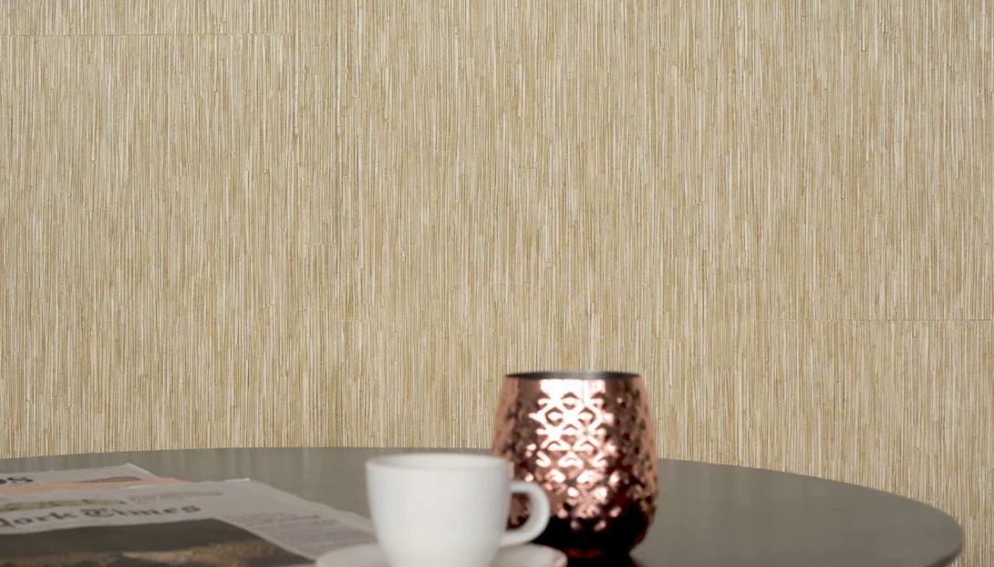 Elitis CV 117 13 Formentera La casa de paja HPC Un port élancé - tapeta obiektowa imitująca słomę