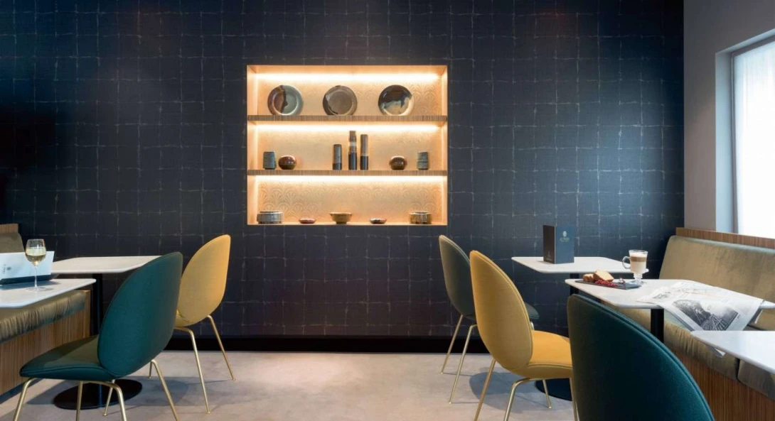 Elitis CV 110 88 Paradiso Profumo d'oro HPC Restaurer son blason - tapeta obiektowa w kwadraty