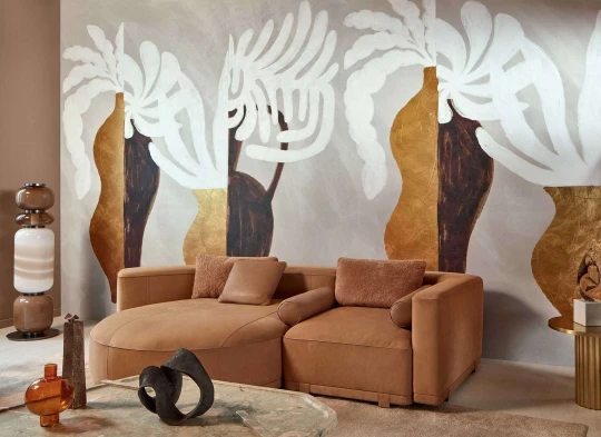 Elitis VP 1006 01 Kintsugi Une certaine magnificence - mural w wazony