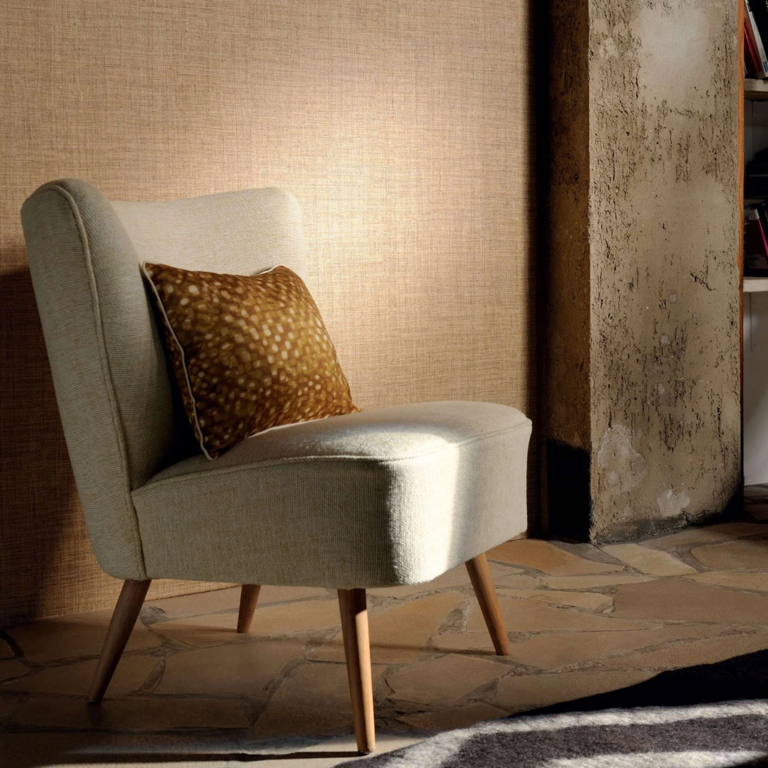 Elitis VP 731 33 Madagascar Arrowroot Raw Raffia Madagascar En toute quiétude - tapeta imitująca rafię