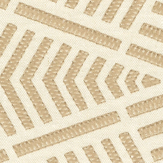 Elitis RM 1112 01 Origine Épi Toison d'argile - tapeta lniana haftowana w romby