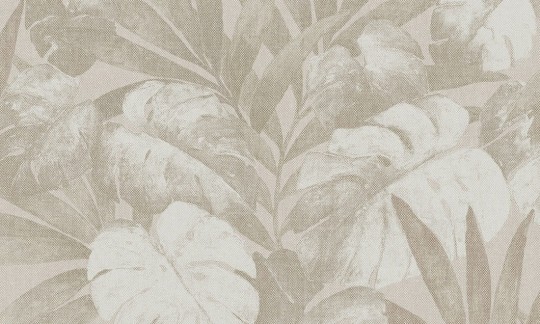 Arte 80081 Flamant Les Mémoires Expédition Potatoes - tapeta w egzotyczne liście