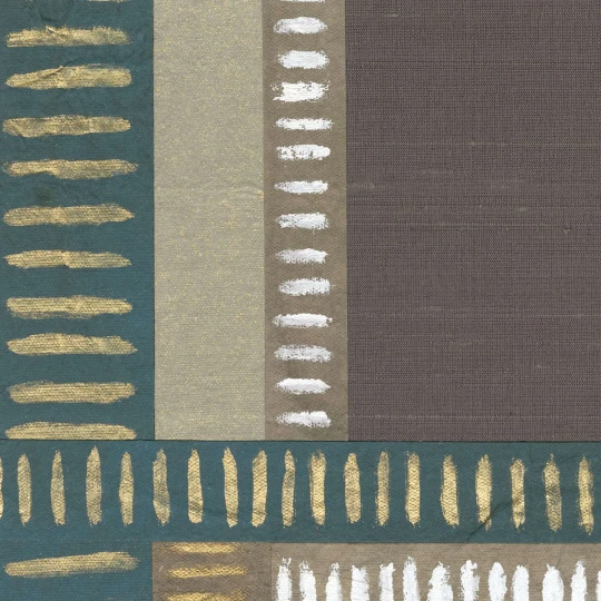 Elitis RM 1126 75 Pamir Shiraz Le faste et la cendre - tapeta jedwabno-papierowa w kratę