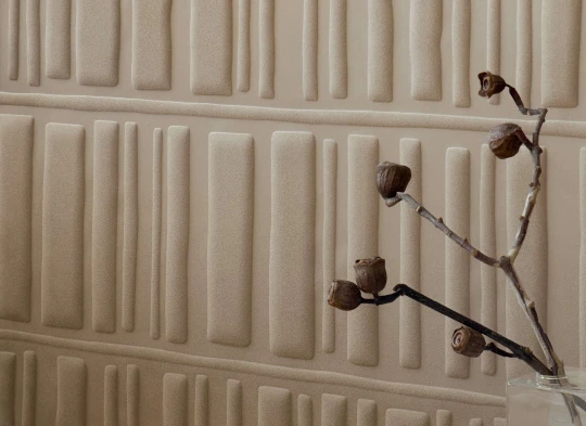 Elitis RM 1105 03 Velatura Boudoir suédine Fleur de lait - tapeta tekstylna w prostokąty