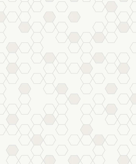 Wallquest GM30605 Geometry Nyx Bleached Linen - tapeta w heksagony