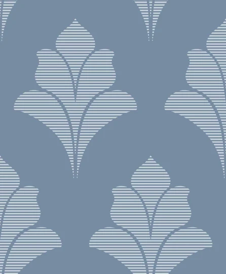 Wallquest GM30802 Geometry Aztlan Cobalt - tapeta w geometryczne kwiaty