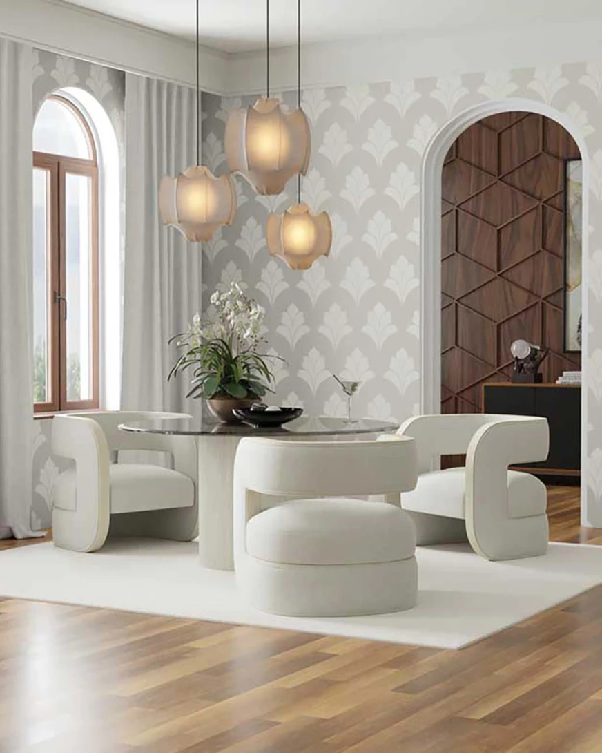 Wallquest GM30828 Geometry Aztlan Shadow - tapeta w geometryczne kwiaty