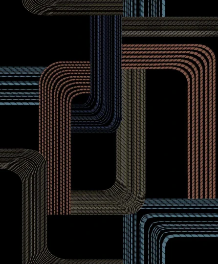 Wallquest GM31300 Geometry Pompeii Roby - tapeta w linie