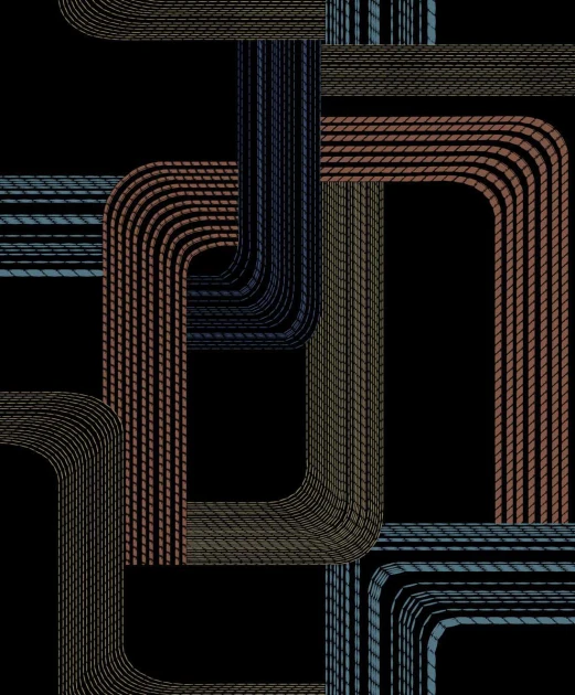 Wallquest GM31300 Geometry Pompeii Roby - tapeta w linie