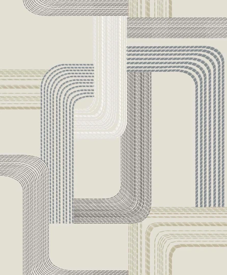 Wallquest GM31307 Geometry Pompeii Camomile - tapeta w linie