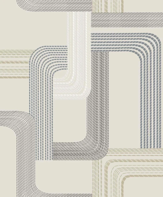 Wallquest GM31307 Geometry Pompeii Camomile - tapeta w linie