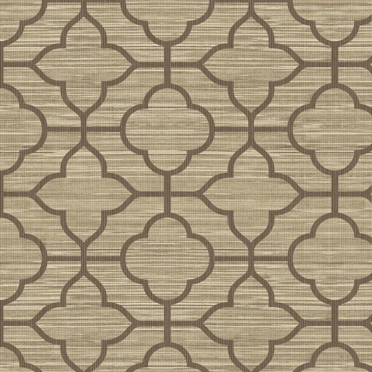 Wallquest JC21516 GrassEffects Lattice Textile String - tapeta geometryczna na tle jak tkanina trawiasta