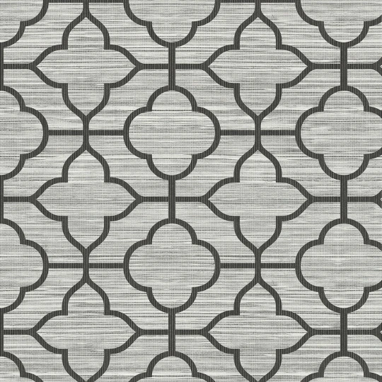 Wallquest JC21530 GrassEffects Lattice Textile String - tapeta geometryczna na tle jak tkanina trawiasta