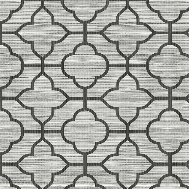 Wallquest JC21530 GrassEffects Lattice Textile String - tapeta geometryczna na tle jak tkanina trawiasta