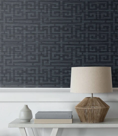 Wallquest JC30602 Grasseffects 2 Wamego Midnight Ink - tapeta geometryczna